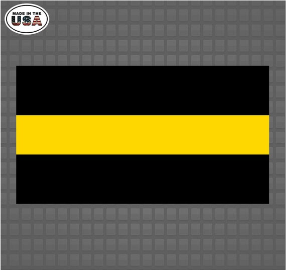 Security Guard Thin Yellow Line Spartan Helmet Vinyl Decal Sticker