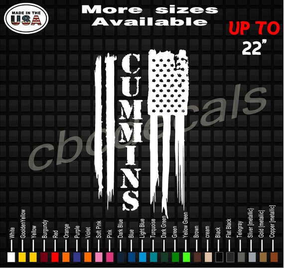Cummins Gear Shift Pattern logo vinyl sticker Any shift pattern available!