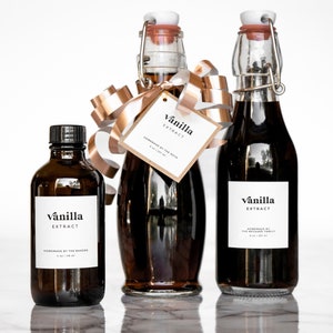 Glam-Pop Vanilla Labels • Personalized Stickers • Set of 20 Front + 20 Back (40 Total) • by Nest & Note Print Co. (Paper + Pear)