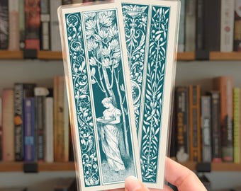 The Garden Reader • Classical Woman Reading • Vintage Literary Design • by Nest & Note Print Co.