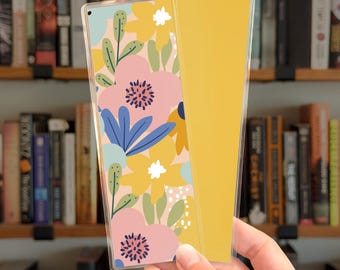 Bold Floral Bookmarks • 3 Designs • Modern Bookish Gift for Readers • by Nest & Note Print Co.
