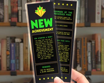 New Achievement Bookmark • Funny Dungeon Crawler Carl Inspired Design • by Nest & Note Print Co.