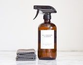 Clean Home Cleaning and Laundry Labels Water and Oil Resistant Personalization Available Paper Pear