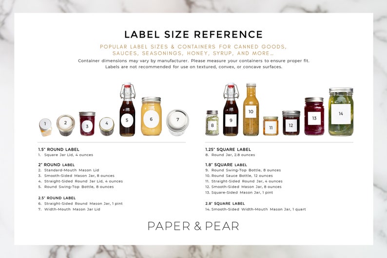 Vintage-Sketch Baked Goods Labels Personalized Water and Oil Resistant by Paper & Pear image 9