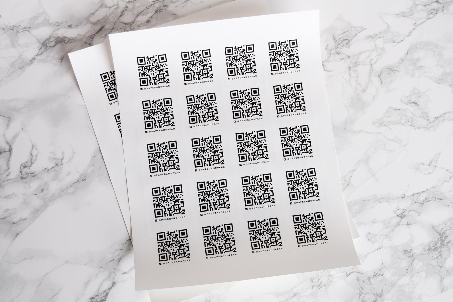 40 Custom QR Code Labels • Personalized Stickers With Your URL + Text ...