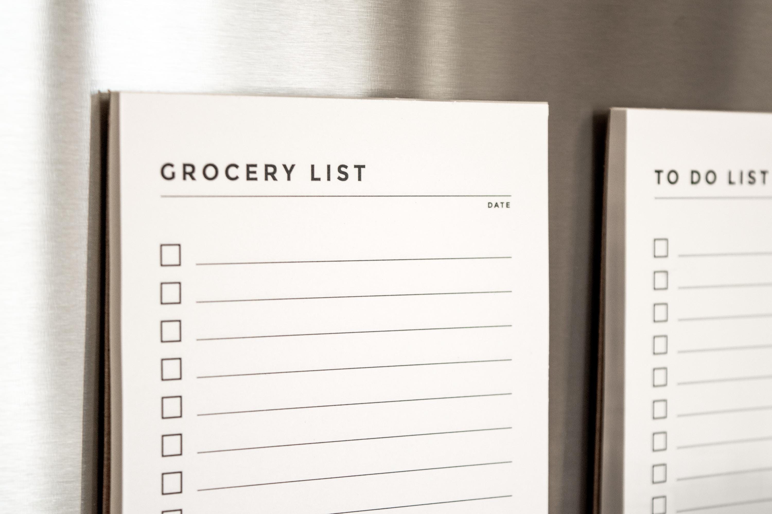 Modern Tear-off Notepad • Grocery List, to Do, or Notes • 4x10 ...
