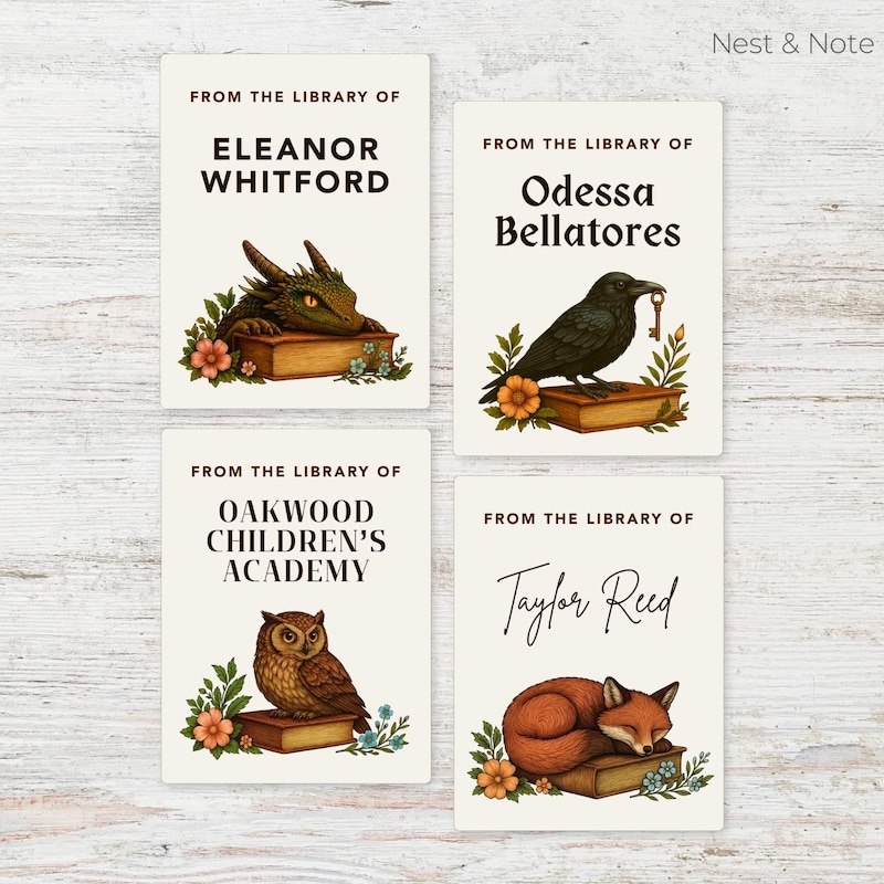 Custom Bookplates - Etsy