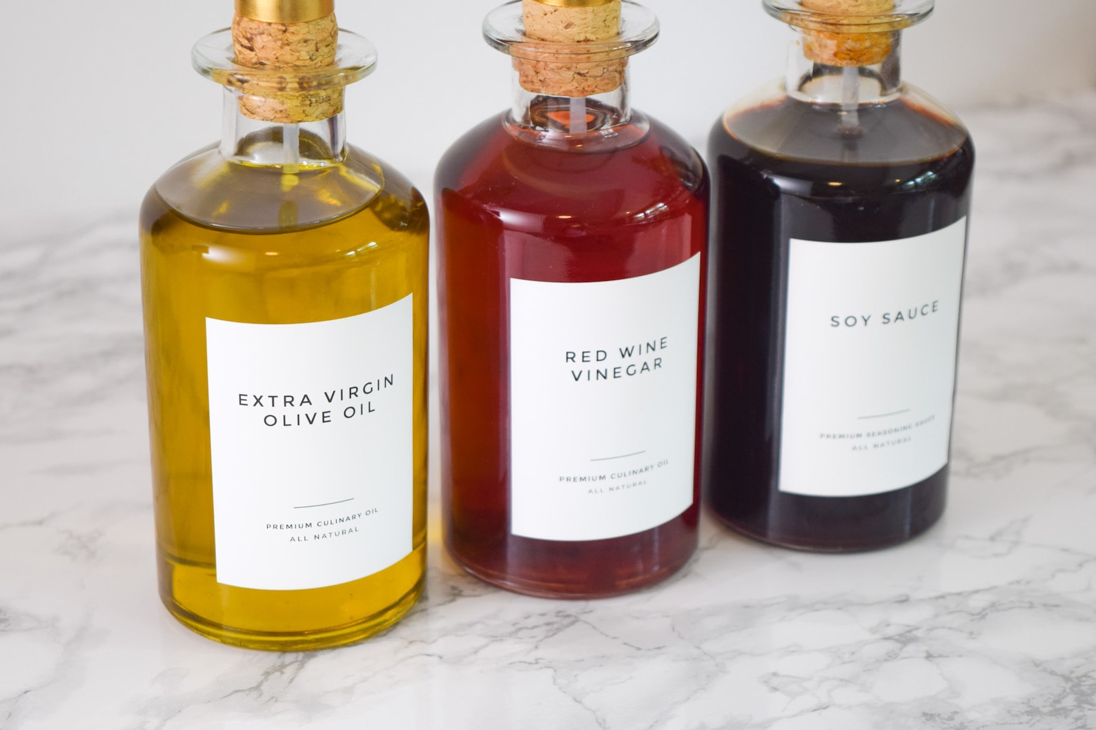 Cleanmodern Oil and Vinegar Labels Personalization Etsy UK