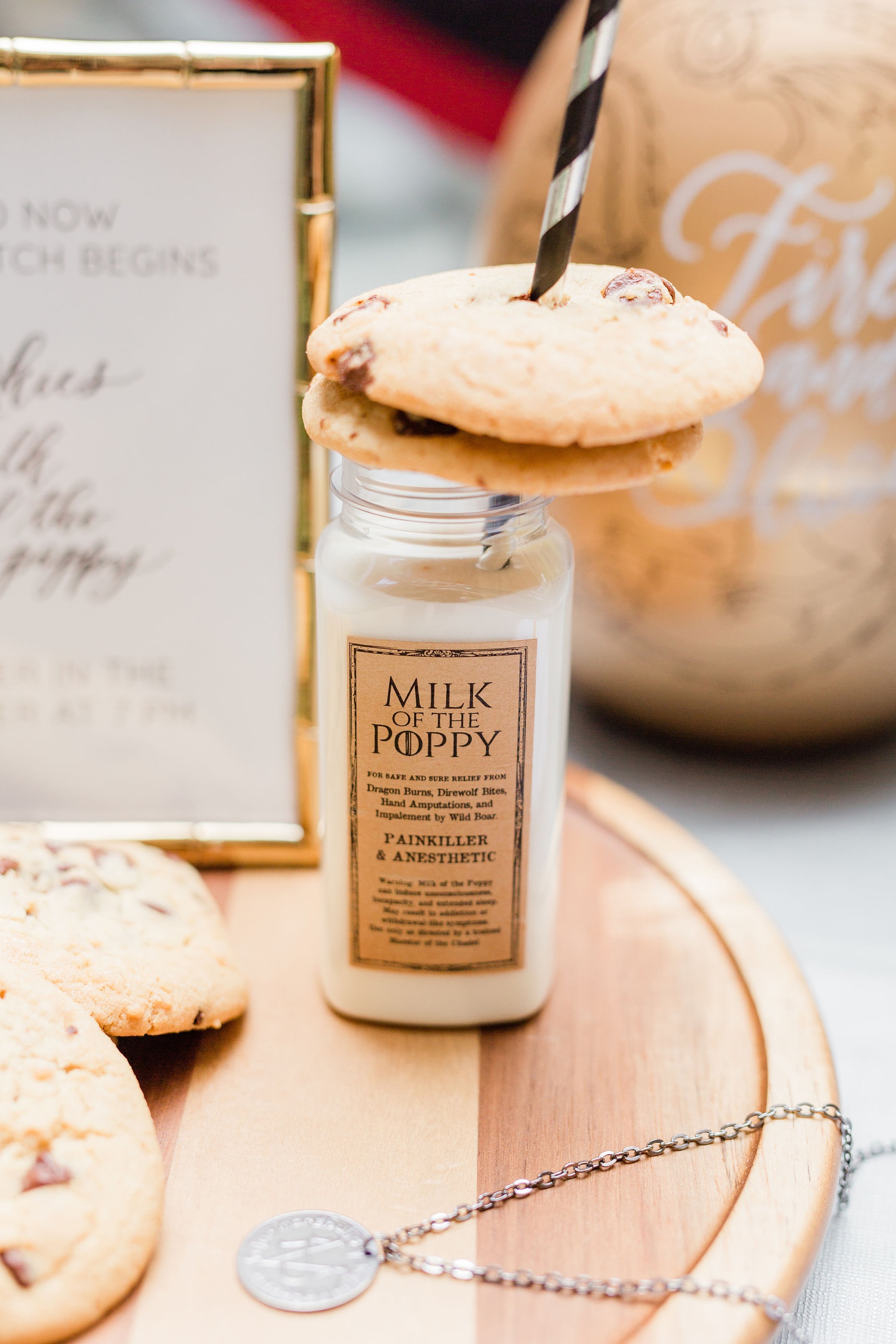 Milk of the Poppy Labels Game of Thrones Inspired Party - Etsy