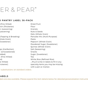 Modern-Numbered Pantry Labels • Water and Oil Resistant • Personalization Available • by Nest & Note Print Co. (Paper + Pear) image 3