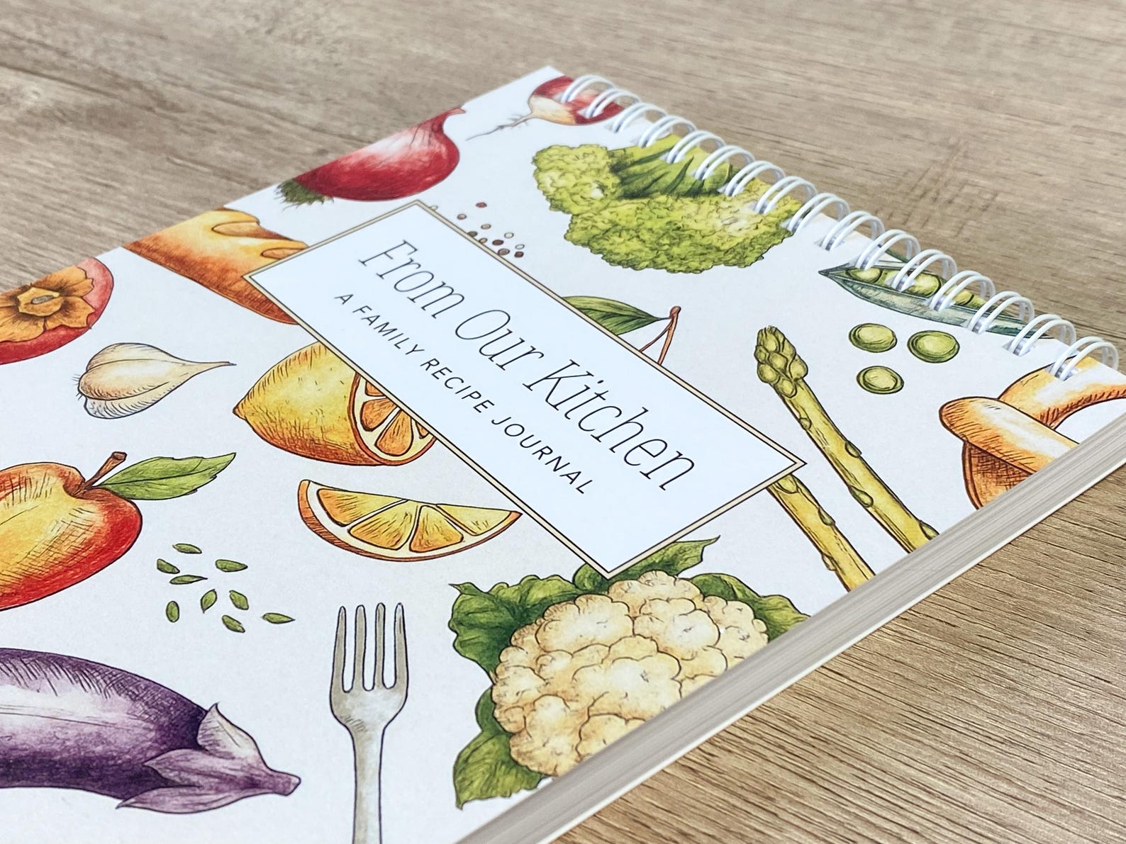 Family Recipe Journal • “from Our Kitchen” • Blank Recipe Cookbook ...