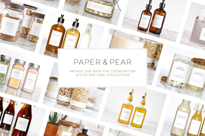 Modern Spice Labels Water and Oil Resistant Personalization Available by Paper & Pear image 10