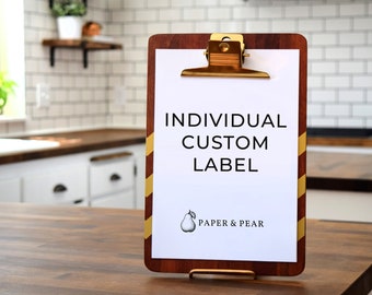 Individual Custom Label - Spice, Pantry, and Home/Bath Organization Labels