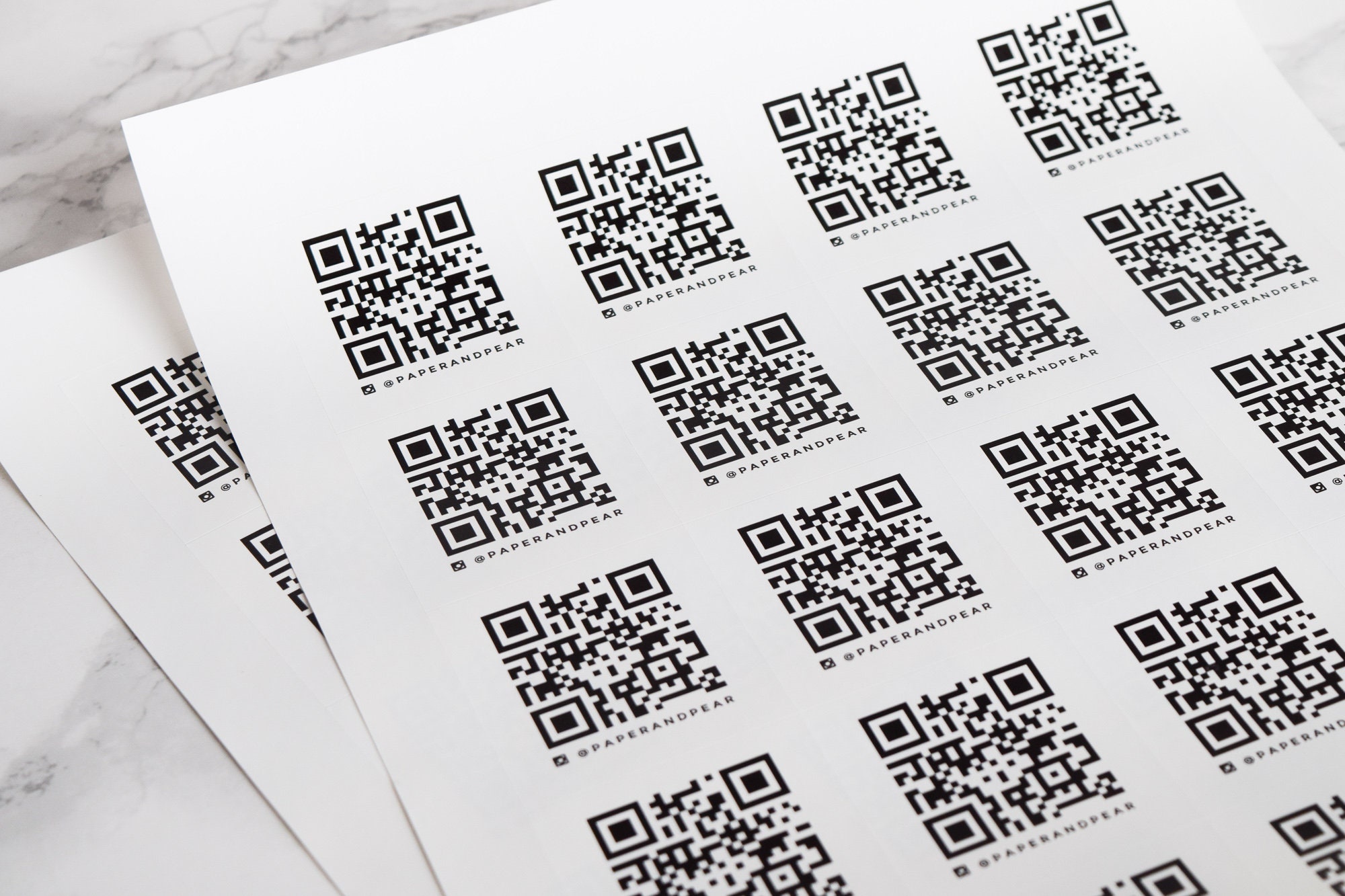 40 custom qr code labels personalized stickers with your url etsy uk