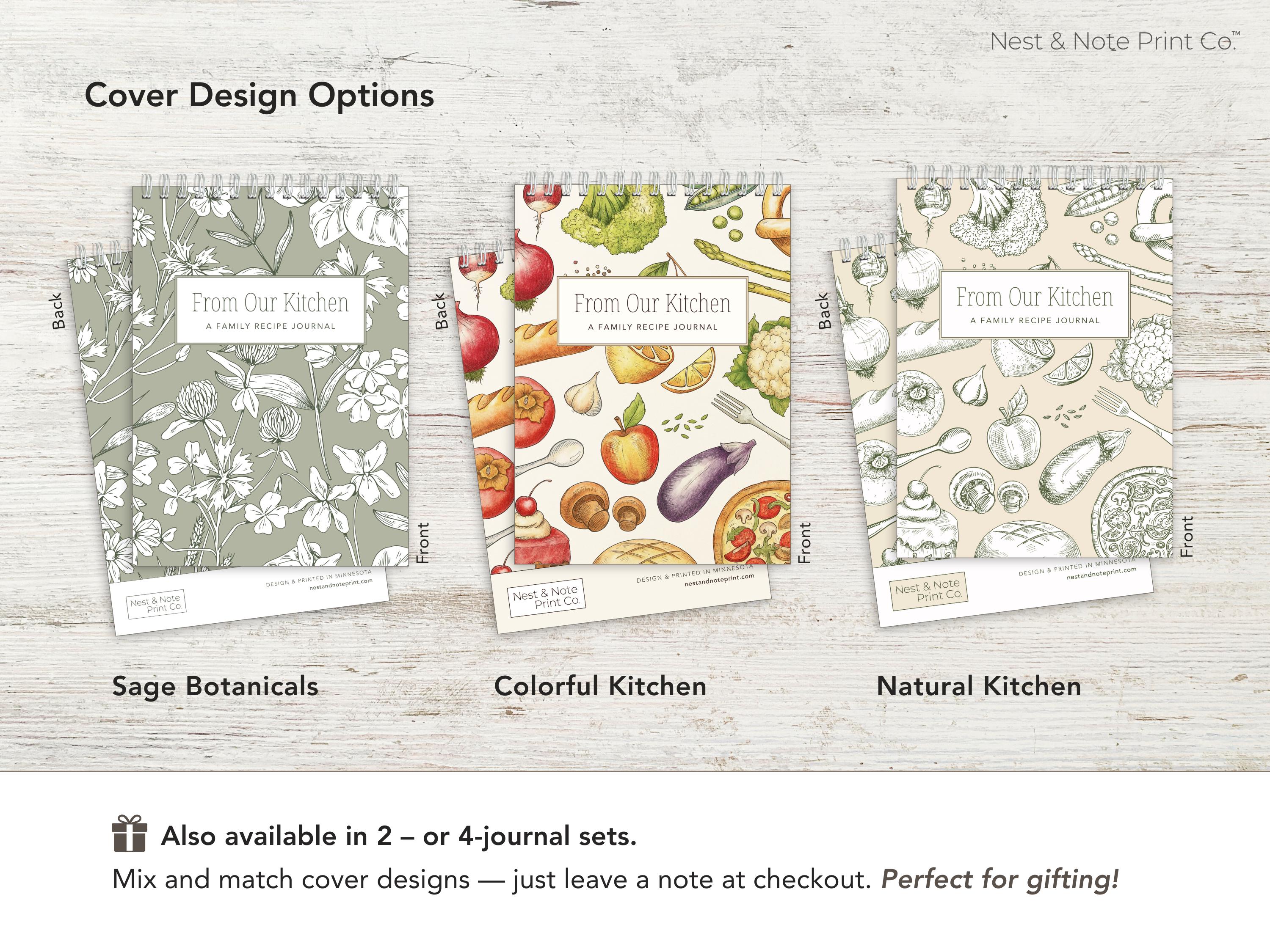 Family Recipe Journal • “from Our Kitchen” • Blank Recipe Cookbook ...