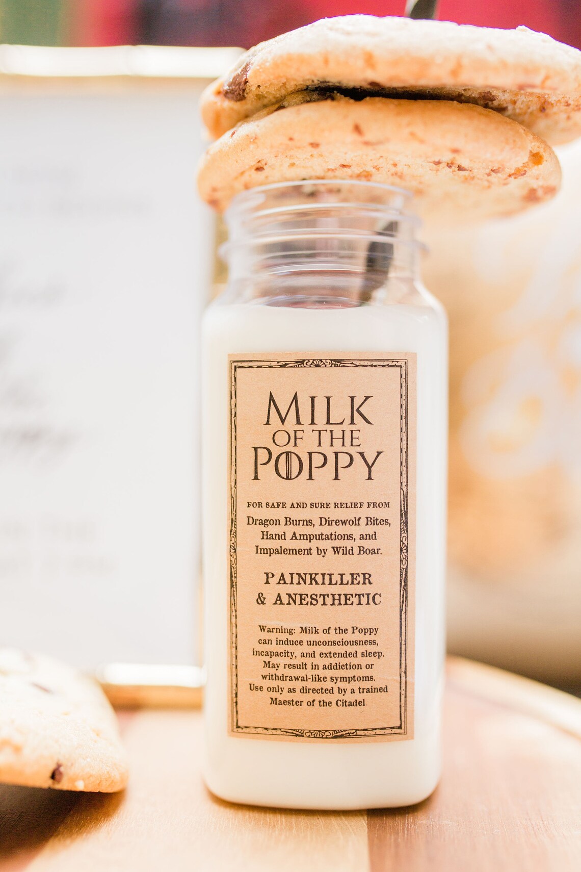 Milk of the Poppy Labels Game of Thrones Inspired Party | Etsy