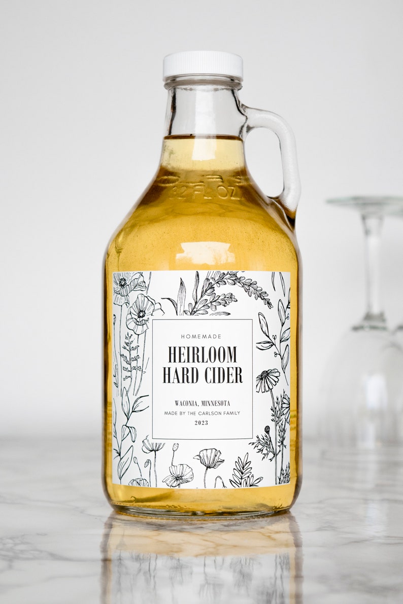 Botanical Wine Labels Custom Water and Oil Resistant for Professional Packaging by Paper & Pear image 3