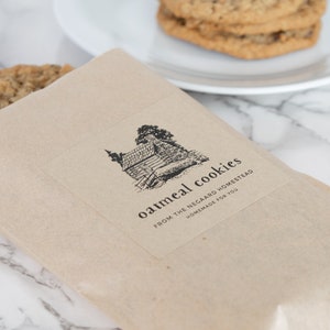 Vintage-Sketch Baked Goods Labels Personalized Water and Oil Resistant by Paper & Pear image 7