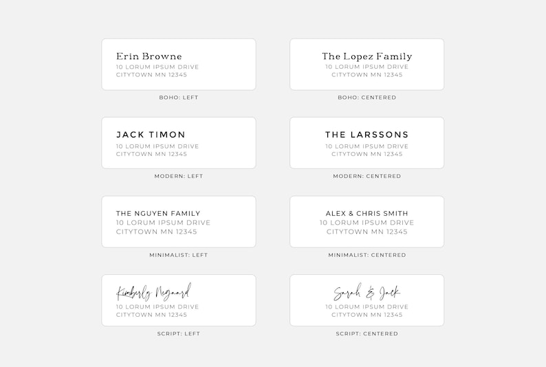 Return Address Labels 150 per Package Made From 100 Etsy Canada