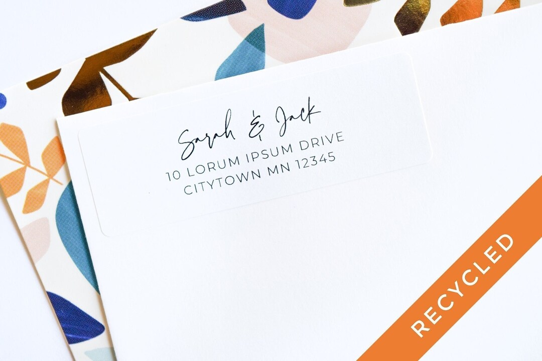 Creative Return Labels Return Address Labels • 150 per Package • Made From 100% Recycled Label ...
