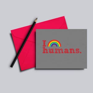 Ik Rainbow mens / / kaart voor minnaar, partner, dating, vriend, pansexual, queer, transgender, intersex, genderqueer / / Love kaart, de kaart van de steun