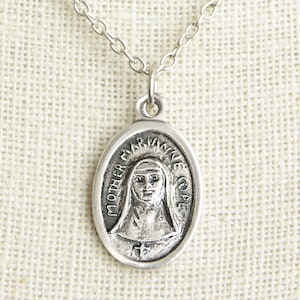 Mother Marianne Cope Medal Necklace. St Marianne of Molokaʻi Necklace. Catholic Necklace. Patron Saint Necklace. Catholic Saint Medal.