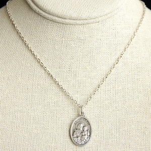 Saint Joseph Medal Necklace. Saint Joseph Necklace. Catholic Necklace. St Joseph Patron Saint Necklace. Saint Medal Necklace. image 2