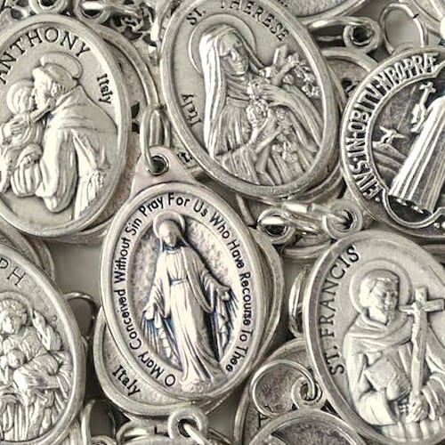 Catholic Saint Medal. Addon Charm for Bracelet Charm or Etsy