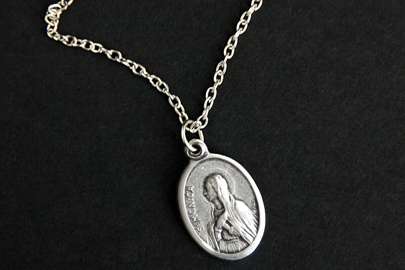 Saint Monica Medal Necklace. St Monica Necklace. Catholic Etsy