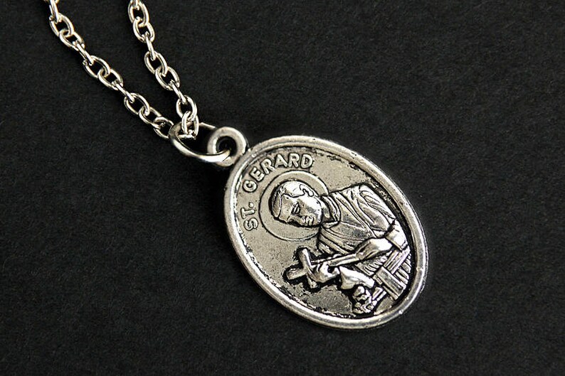 Saint Gerard Medal Necklace. St Gerard Necklace. Catholic Necklace ...