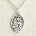 St Christopher Oval Pendant Necklace In Solid 9ct Gold | Chains Of Gold
