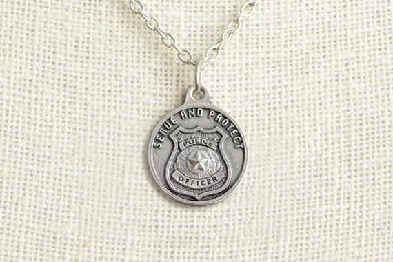 Patron saint of hotsell law enforcement necklace