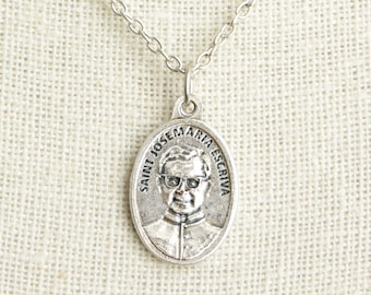 Saint JoseMaria Escriva Medal Necklace. St Jose Maria Escriva Necklace. Catholic Necklace. Patron Saint Necklace. Saint Medal Necklace.