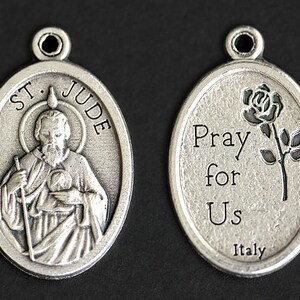 Saint Jude Medal Necklace. Saint Jude Necklace. Catholic Necklace ...