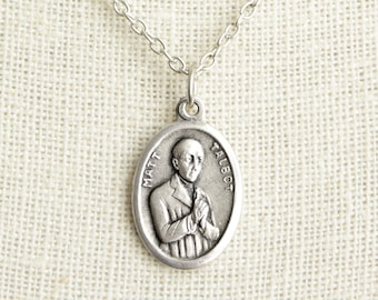 Saint Matt Talbot Medal Necklace. St Matt Talbot Necklace. Catholic Necklace. Patron Saint Necklace. Saint Medal Necklace. Catholic Jewelry.