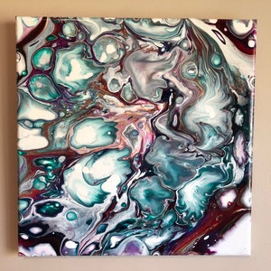 Wisps Fluid Acrylic Painting - Home Decor, Wall Art, Acrylic Painting, Fluid Art, Fluid Acrylic, Unique Art, Painting, Wall Decor