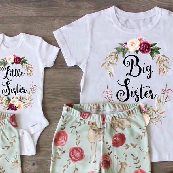 Big sister little sister shirts set