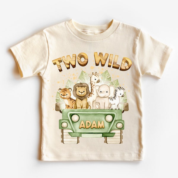 Two Wild Safari Shirt, Personalized Two Wild Safari Shirt