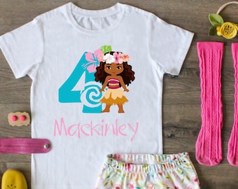 Princess Moana Birthday Shirt