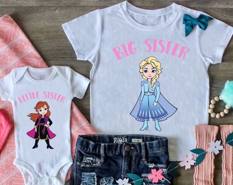 Personalized big sister little sister outfits Clearance