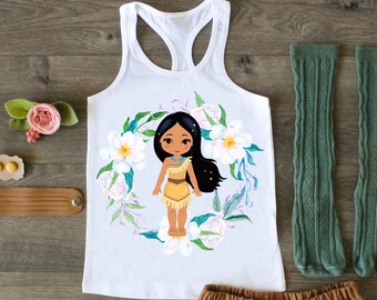 Pocahontas Custom Named Sleeveless Tank Top