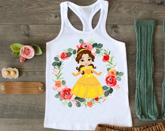 Princess Belle Custom Named Shirt