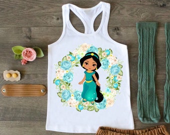 Princess Jasmine Custom Named Shirt