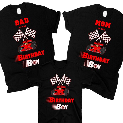 Race Car Birthday Boy Family Shirt Etsy