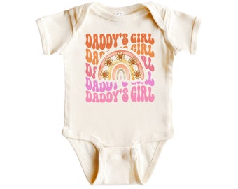 Daddy's Girl Onesie®, Rainbow Waved Daddy's Girl Onesie®