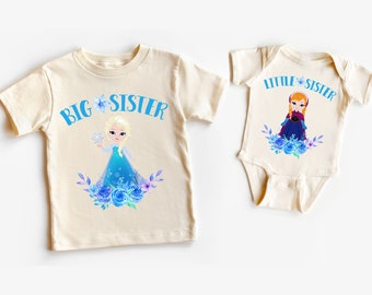 Frozen Big Sister Little Sister Shirts Set