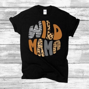 Wild Mama Safari Shirt, Woman Safari Theme T Shirt image 6