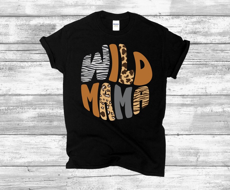 Wild Mama Safari Shirt, Woman Safari Theme T Shirt image 6