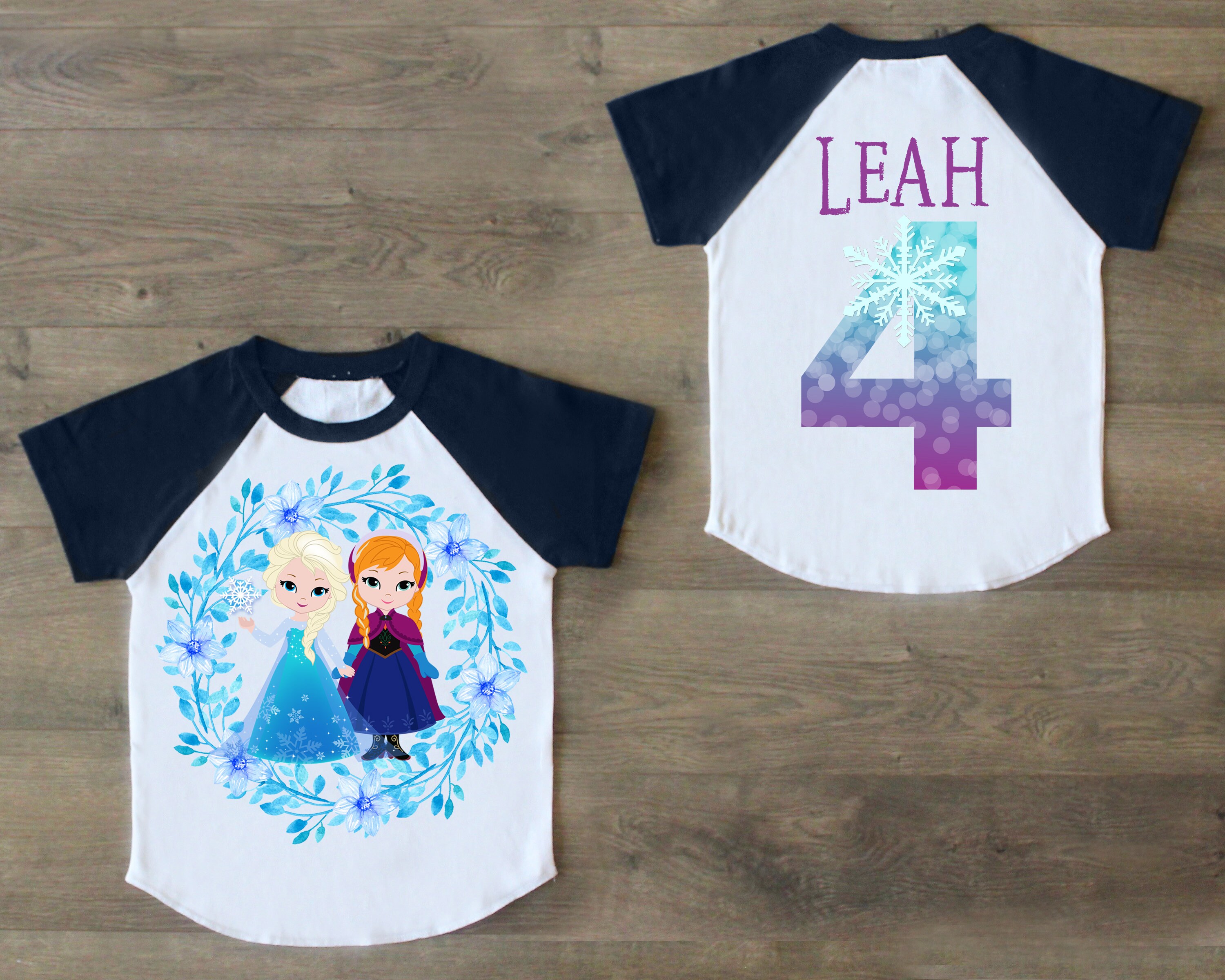frozen 4th birthday shirt