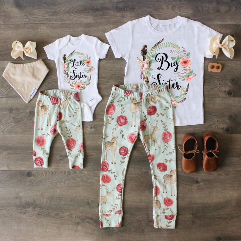 etsy big sister little sister outfits
